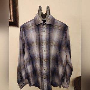 BUGATCHI  men long sleeve buttons down shirt.
